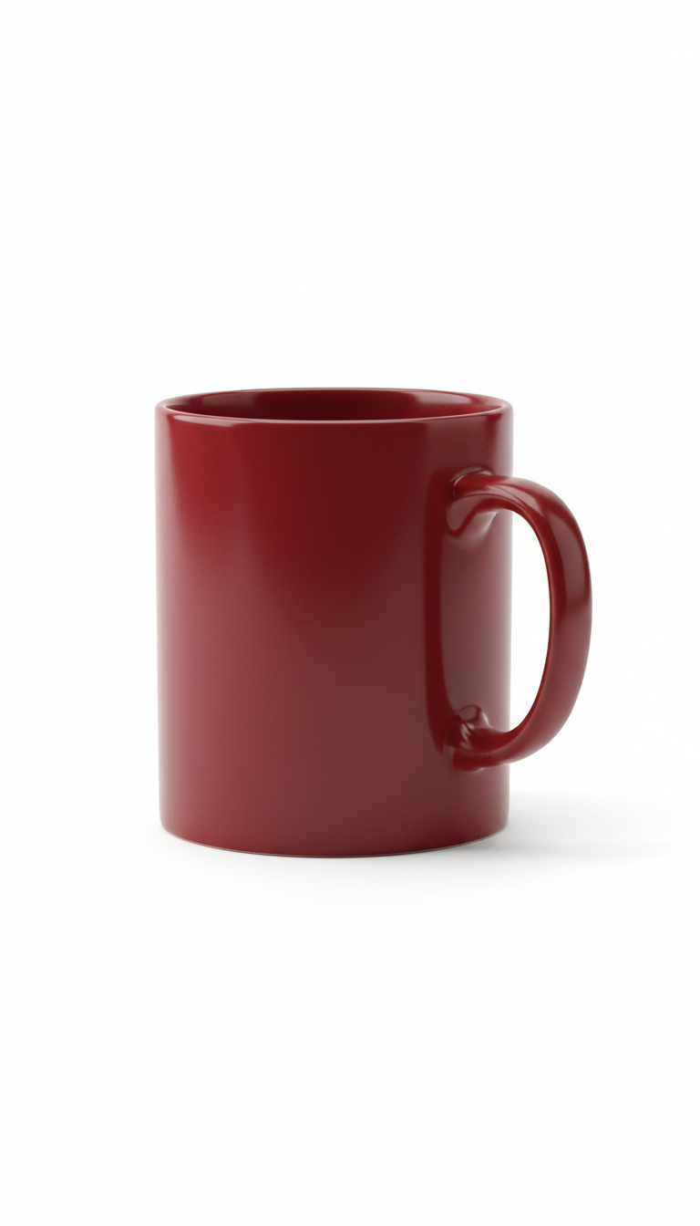 de Pie Red Fine Ceramic Mug