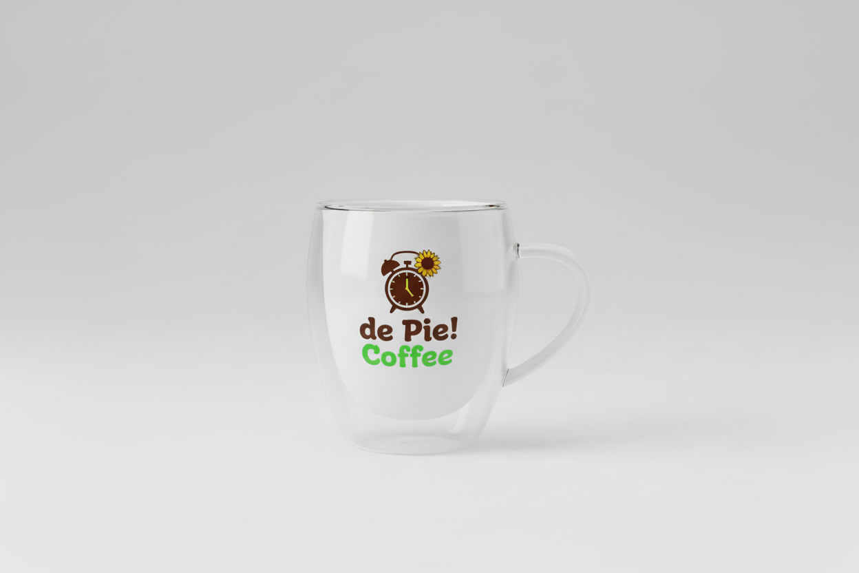 Porcelain White Double-Walled Glass Mug