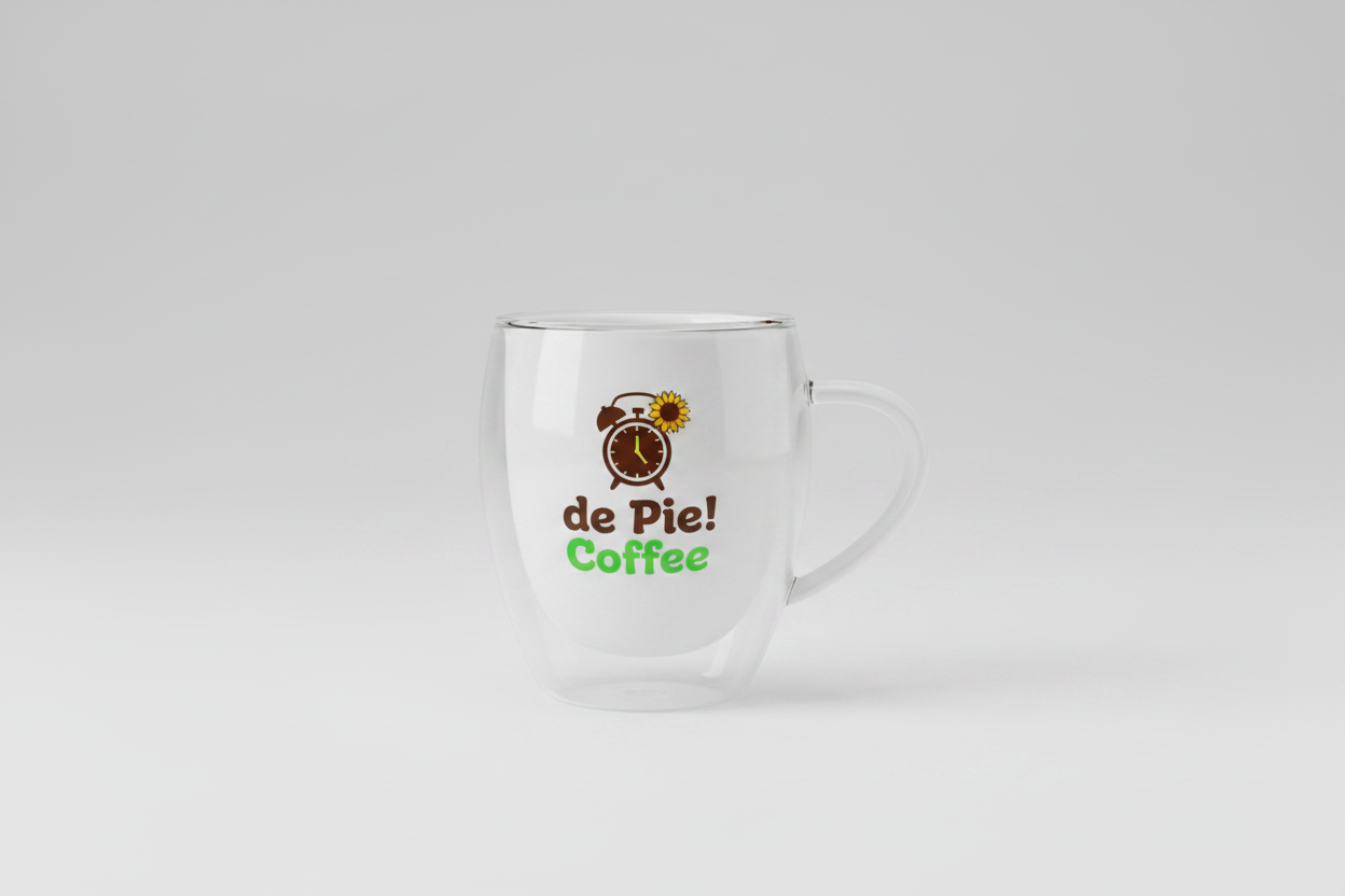 Porcelain White Double-Walled Glass Mug